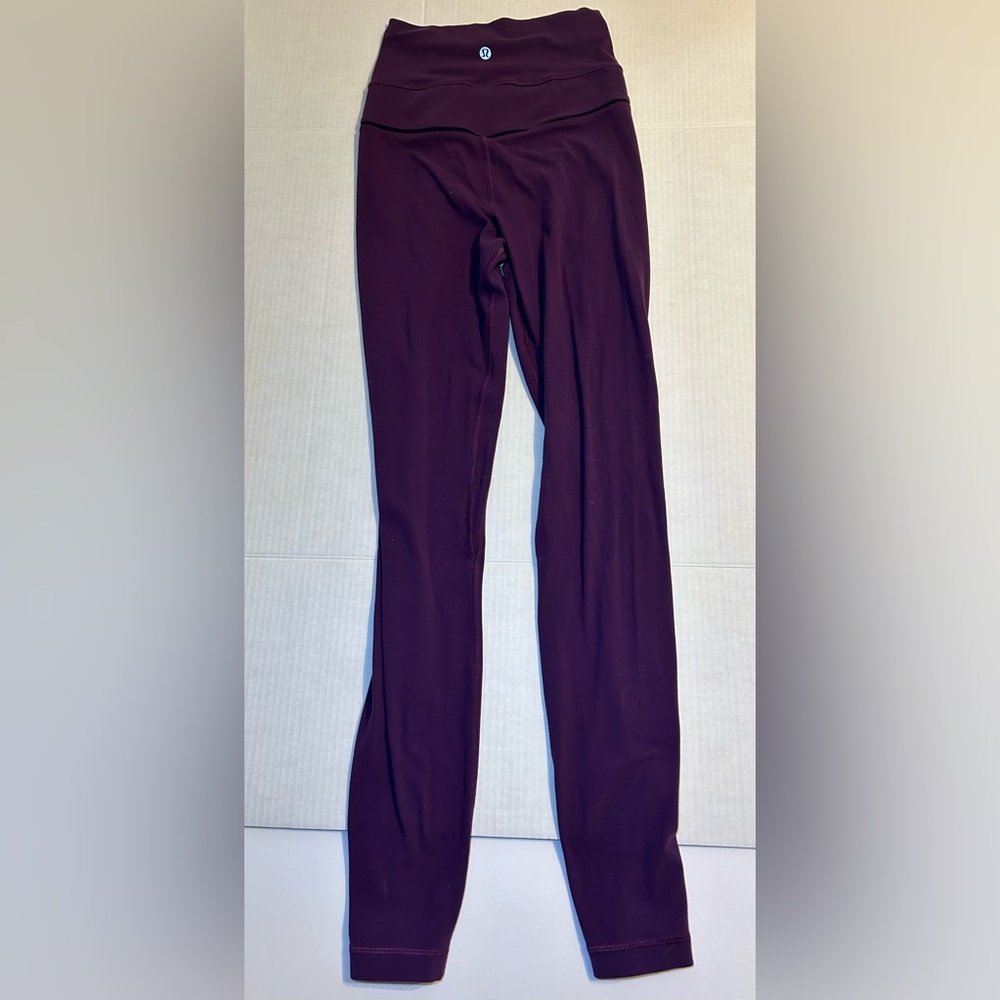 Lululemon Athletica Dark Purple Active Legging mesh cut out Pants